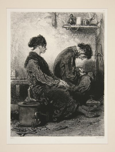 Ein Gespann von Wasserträgern von Paul Gavarni