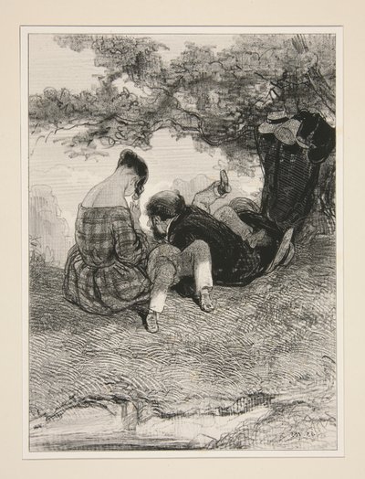 Ein Nest im Wald von Paul Gavarni