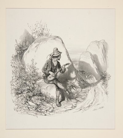 Eine Szene im Apennin von Paul Gavarni