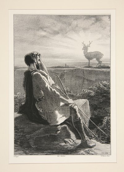 Vision von Eustache von Paul Gavarni