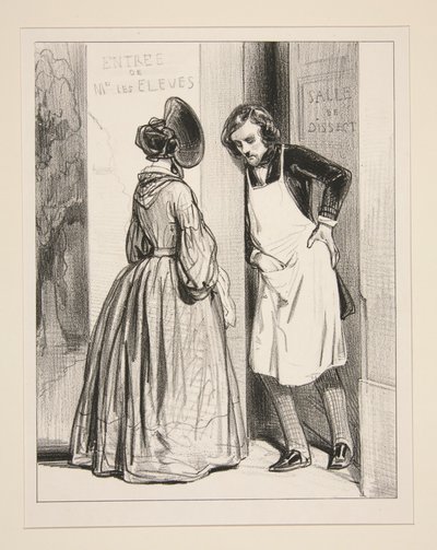 Seit acht Monaten, Auguste, versprechen Sie mir einen Umhang... von Paul Gavarni