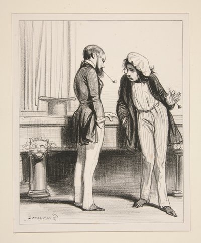 Siehst du? Fifine beleuchtet uns beide... von Paul Gavarni