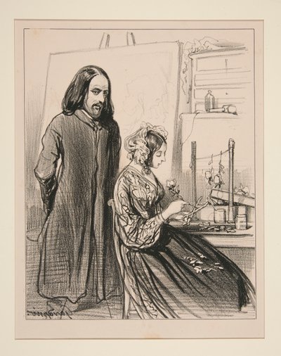 Sieh, Bichette, wie das Leben, dieses Gewebe aus Wahrheiten, gesät ist mit von Paul Gavarni