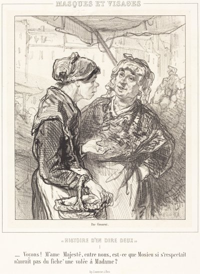 "Voyons! Mme Majeste..." von Paul Gavarni