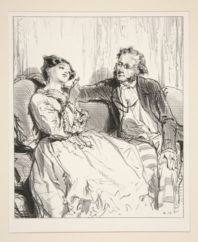 Sehen wir mal, keuscher Autor meiner Worte, Sie geben mir eine Rolle...?... von Paul Gavarni