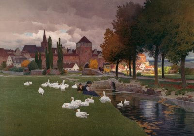 Vor dem Städtchen von Paul Hey