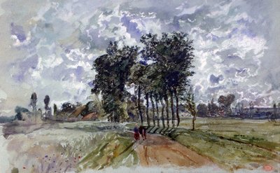 Der Weg nach Crécy, 1857 von Paul Huet
