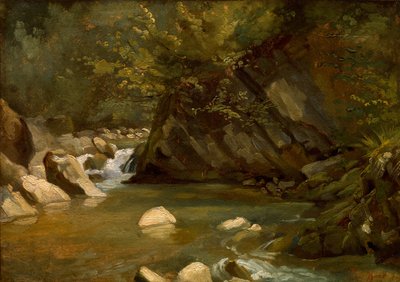 Waldstrom, um 1840 von Paul Huet