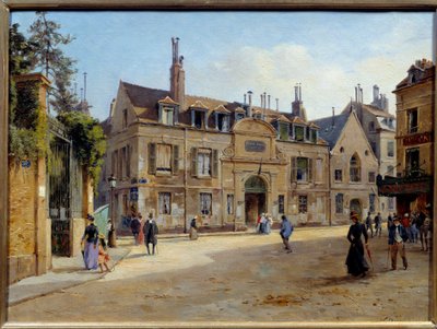 Ansicht des ehemaligen Pie-Hospitals in der Rue Lacepede in Paris. Gemälde von Victor Dargaud (ca. 1850-ca. 1913) 1904 Paris, Musee Carnavalet von Paul Joseph Victor Dargaud
