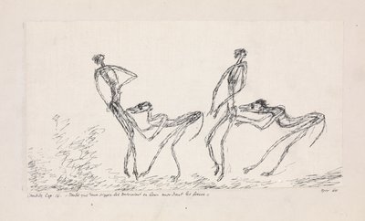 Candide, Kapitel 16. Während zwei Affen ihnen in die Hintern bissen, 1911 von Paul Klee