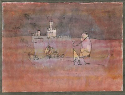 Episode vor einer arabischen Stadt, 1923 von Paul Klee