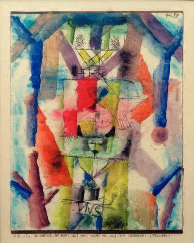 Es soll sich der Herr auf uns, nicht wir auf ihn verlassen von Paul Klee