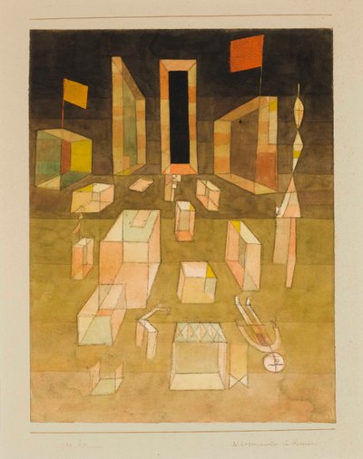 Nichtkomponiertes im Raum, 1929 von Paul Klee