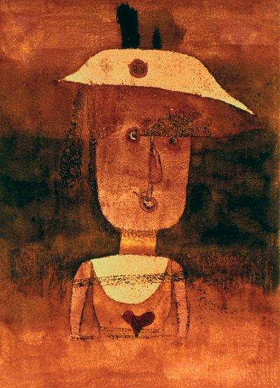 Porträt von Mrs P im Süden, 1924 von Paul Klee