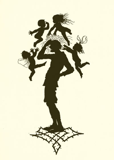 Ein Sommernachtstraum, Silhouette von Paul Konewka