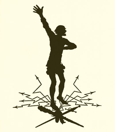 Ein Sommernachtstraum, Silhouette von Paul Konewka