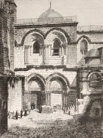 Jerusalem, Palästina. Grabeskirche im 19. Jahrhundert von Paul Lacroix