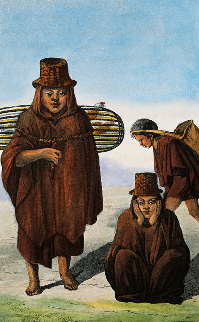 Geflügelhändler, Bettler und Arbeiter, Kolumbien, Gravur von Paul Legrand aus Reisen in die Republik Kolumbien in den Jahren 1822 und 1823, von Gaspard Theodore Mollien, Südamerika von Paul Legrand