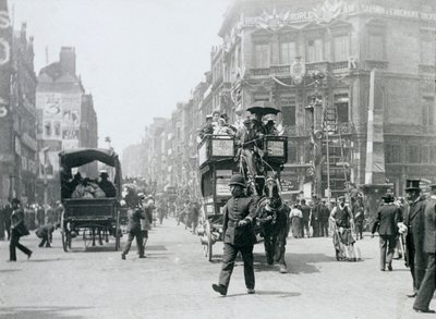 Ludgate Circus, London, vorbereitet für das Diamantjubiläum von Königin Victoria von Paul Martin
