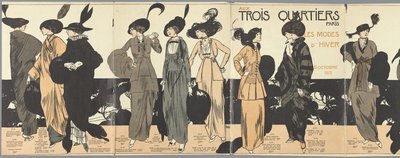 Aux Trois Quartiers Paris, Die Wintermoden 6. Oktober 1913 von Paul Méras
