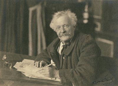 Félix Nadar am Schreibtisch sitzend von Paul Nadar