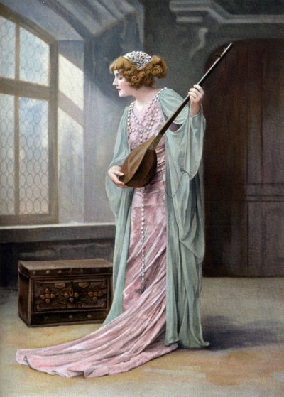 Opernsängerin Marguerite Carre (1880-1947) als Orlanda in der Oper "La reine fiammette" in Paris, Foto von Paul Nadar aus der französischen Zeitung "Le Theatre" vom 11. Oktober von Paul Nadar