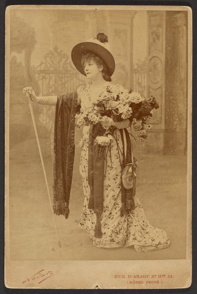 [Sarah Bernhardt als Floria in La Tosca] von Paul Nadar