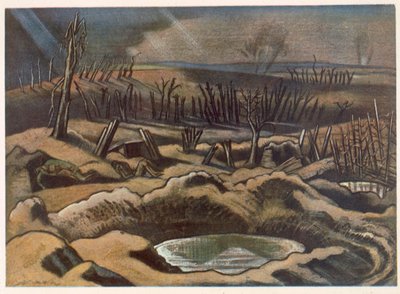 Das Feld bei Passchendaele, British Artists at the Front, Continuation of The Western Front, Teil Drei, Paul Nash von Paul Nash