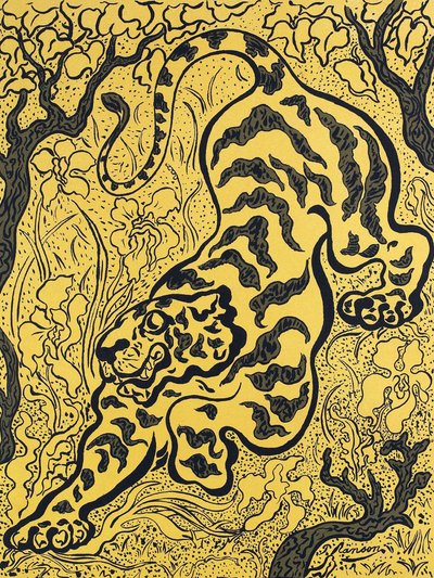 Tiger in den Dschungeln von Paul Ranson