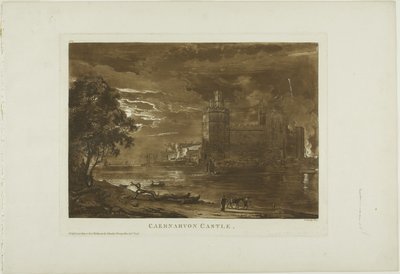 Schloss Caernarvon von Paul Sandby