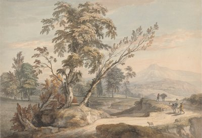 Italienische Landschaft mit Reisenden Nr. 2 von Paul Sandby