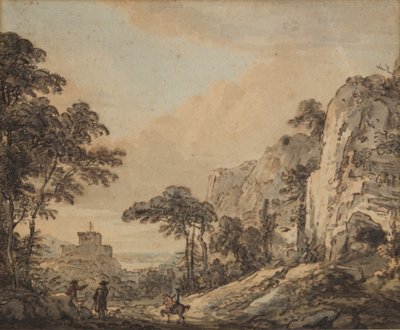Landschaft mit Reiter von Paul Sandby