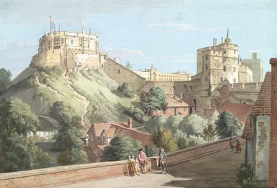 Windsor Castle: Der Runde Turm, Königshof und Teufelsturm vom Black Rod von Paul Sandby