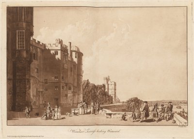 Windsor Terrasse nach Westen blickend von Paul Sandby
