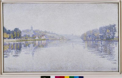 Flussufer. Die Seine bei Herblay von Paul Signac