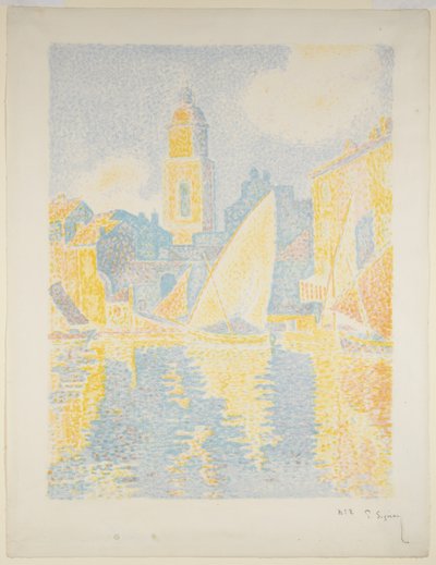 Der Hafen von Saint-Tropez II von Paul Signac