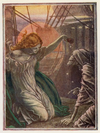 Illustration zu Coleridges Der alte Seemann von Paul Vincent Woodroffe