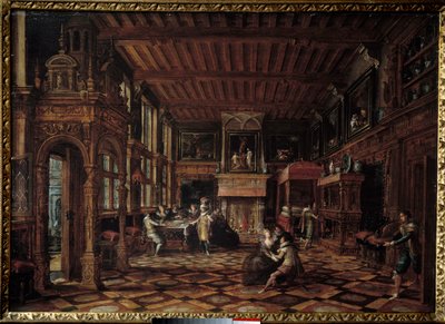 Flämisches Interieur von Paul Vredeman de Vries
