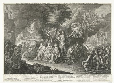 Allegorie auf König Wilhelm III. als Friedensbringer in Europa, 1697 von Paul van Somer (II)