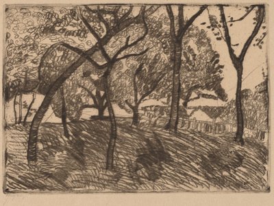 Landschaft mit Bäumen von Paula Modersohn Becker