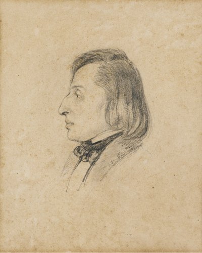 Porträt von Frédéric Chopin von Pauline Viardot García