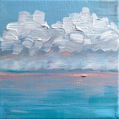 Gelassene Ozeanwolken von Pauline Wegman | Key and Sea Creative