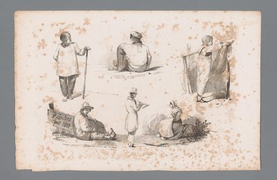 Sechs verschiedene Figuren von Paulus Lauters