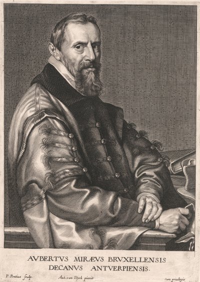 Aubertus Miræus Bruxellensis, Dekan von Antwerpen von Paulus Pontius