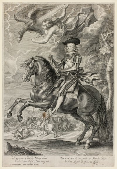 Ferdinand von Österreich zu Pferd von Paulus Pontius