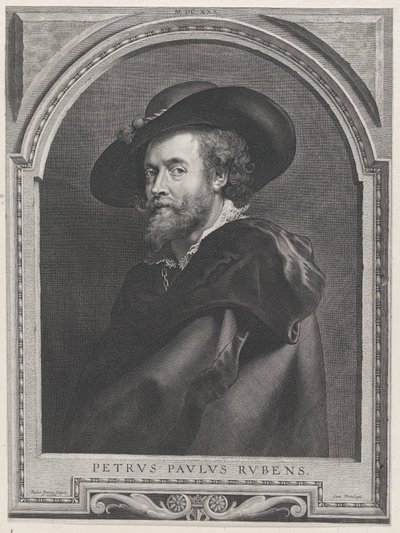 Porträt von Peter Paul Rubens im Alter von 46 Jahren von Paulus Pontius