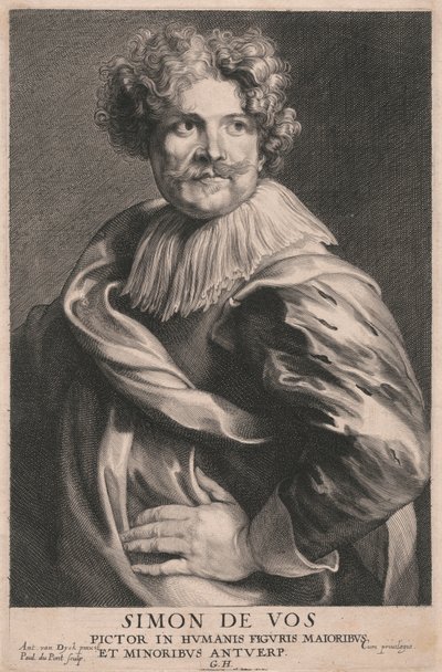 Simon de Vos, Maler von großen und kleinen menschlichen Figuren, Antwerpen von Paulus Pontius