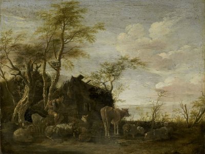Eine Hirtenhütte von Paulus Potter