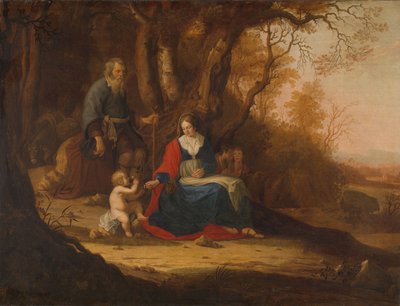 Ruhe auf der Flucht nach Ägypten von Paulus van the Younger Vianen