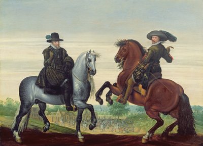 Maurits (1567-1625) und Frederik Hendrik (1584-1647) von Nassau, Prinzen von Oranien von Pauwels van Hillegaert